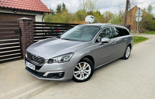 Peugeot 508 cena 49700 przebieg: 163400, rok produkcji 2015 z Strzegom małe 667